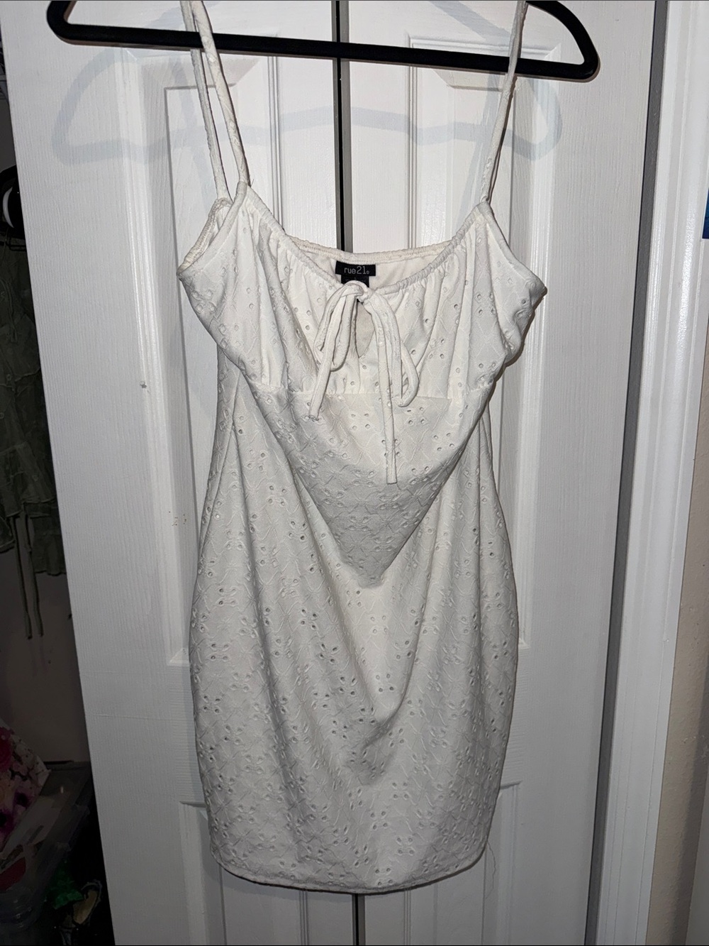 Rue21 White Eyelet Camisole Dress